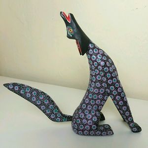 OAXACAN WOODEN COYOTE ALEBRIJE